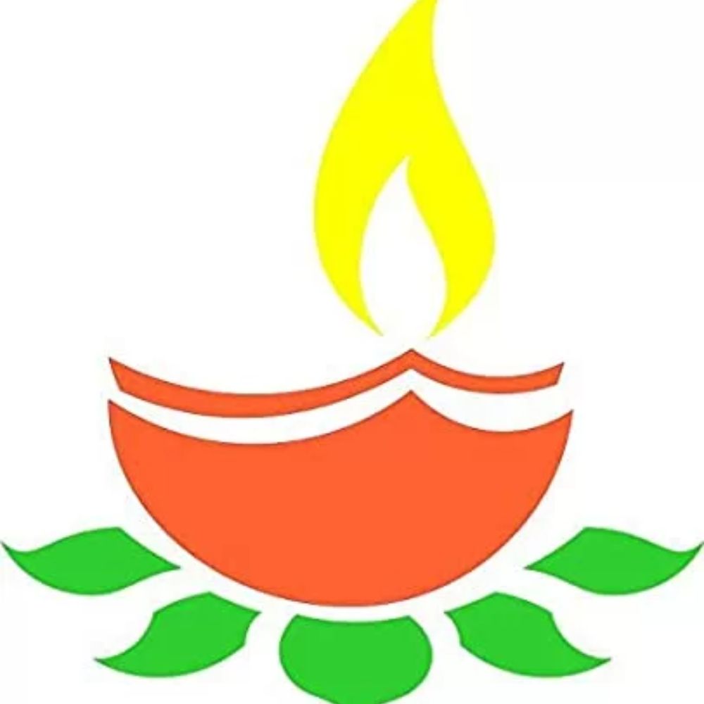 Diya Rangoli Wooden Stencil for Diwali - 3