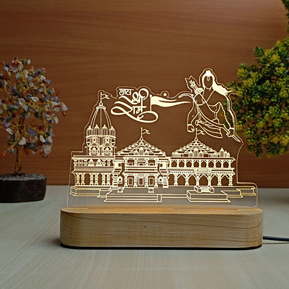 Ayodhya Ram Mandir 3D Illusion Lamp - 4