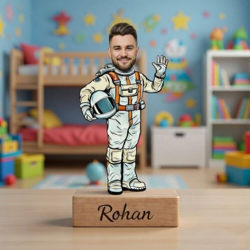 Personalized astronaut Caricature - 3
