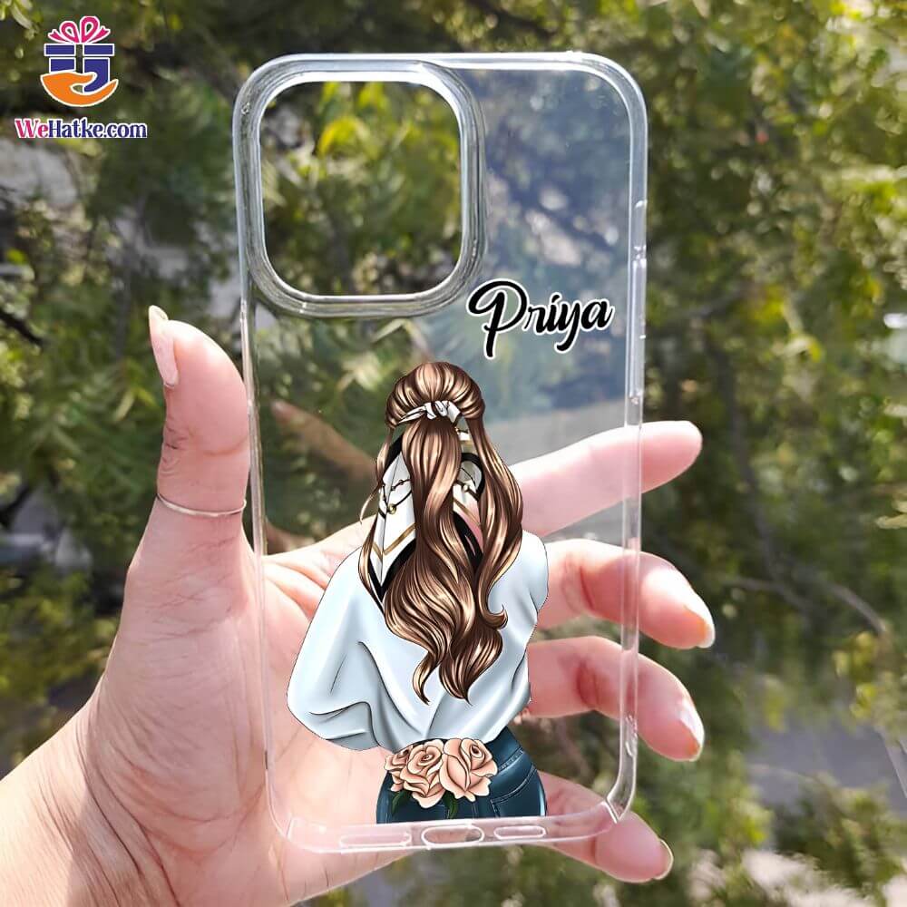 Customized Back Case For Cute Girl With blond Hair - 3