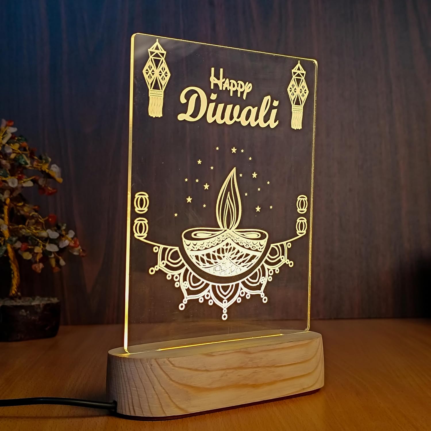 Happy Diwali Diya Lamp - 3