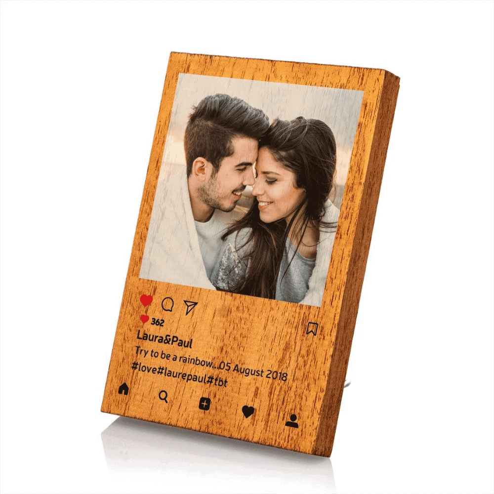 Customized Wooden Instagram Frame - 4