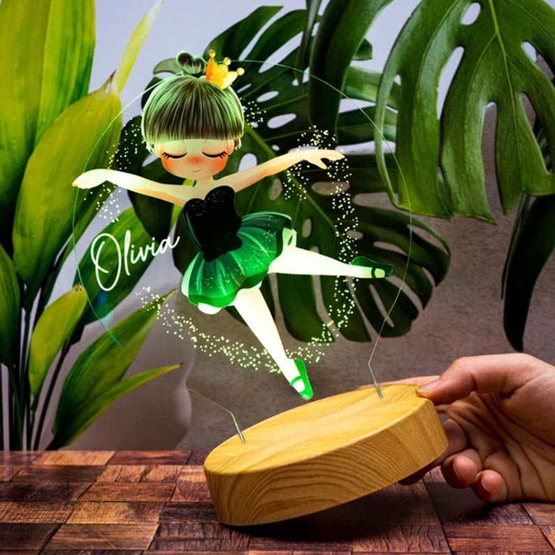 Customized Ballet Dancer Kids Night Light - 4