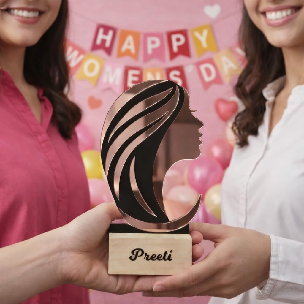 Personalized Women’s Day Trophy Award - 2
