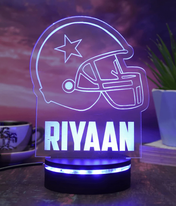 Customized  cricket game loving led lamp for kids room decor - 2