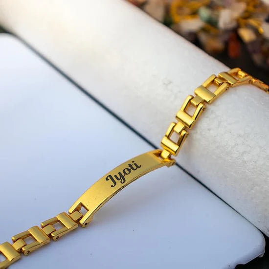 Custom Engraved Stainless Steel Bracelet