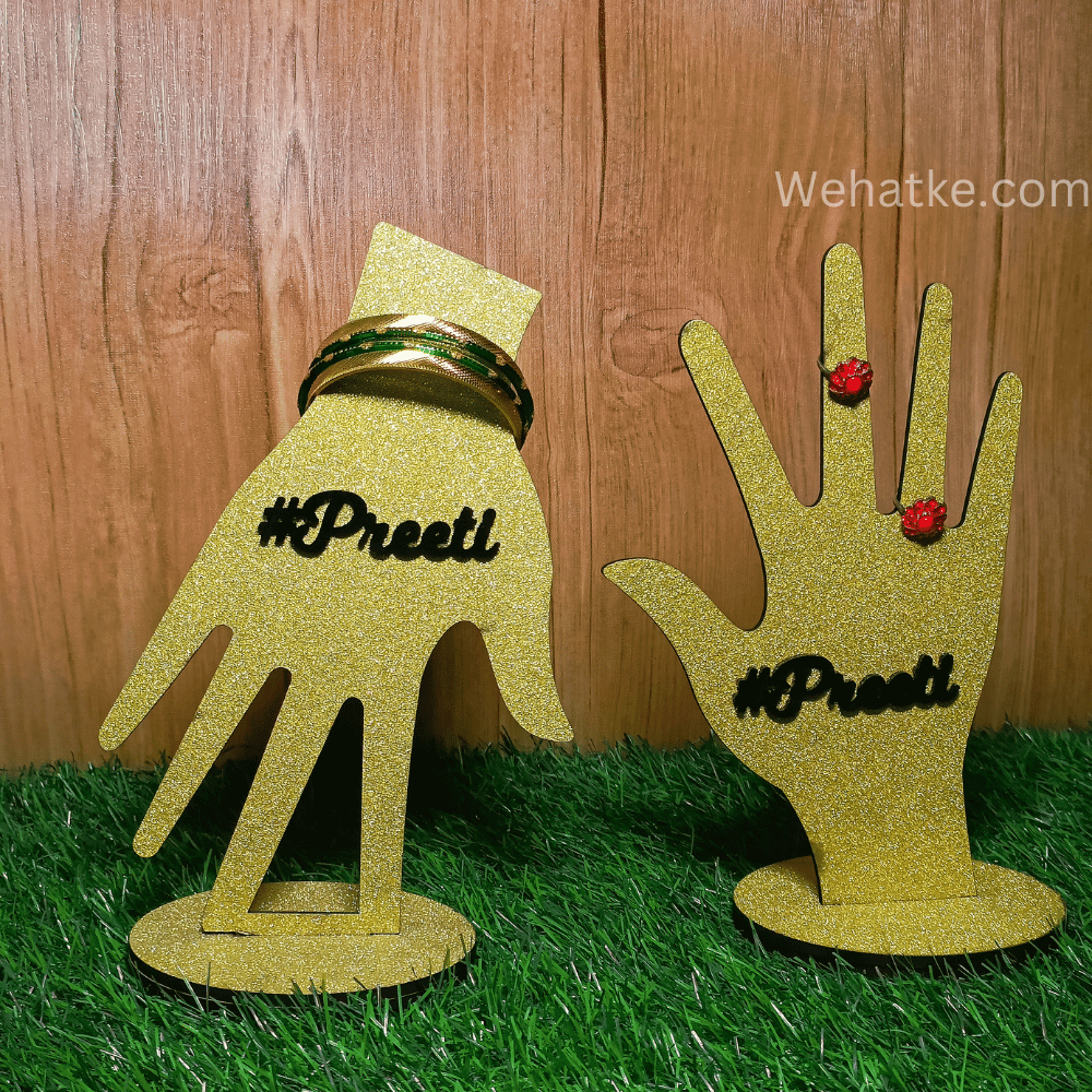 customized Finger Rings Jewellery Stand Hand Shaped Ring Holder - 8