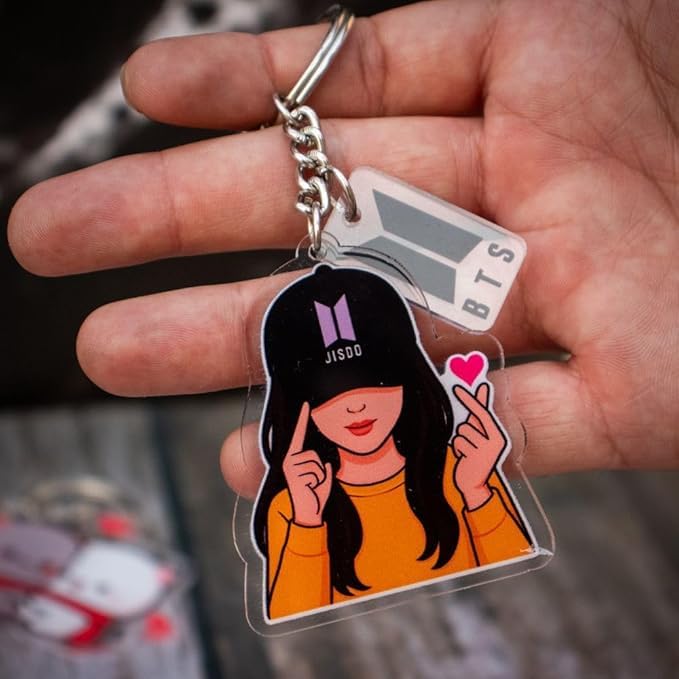 BTS Girl Keychain Set of 2 - 4