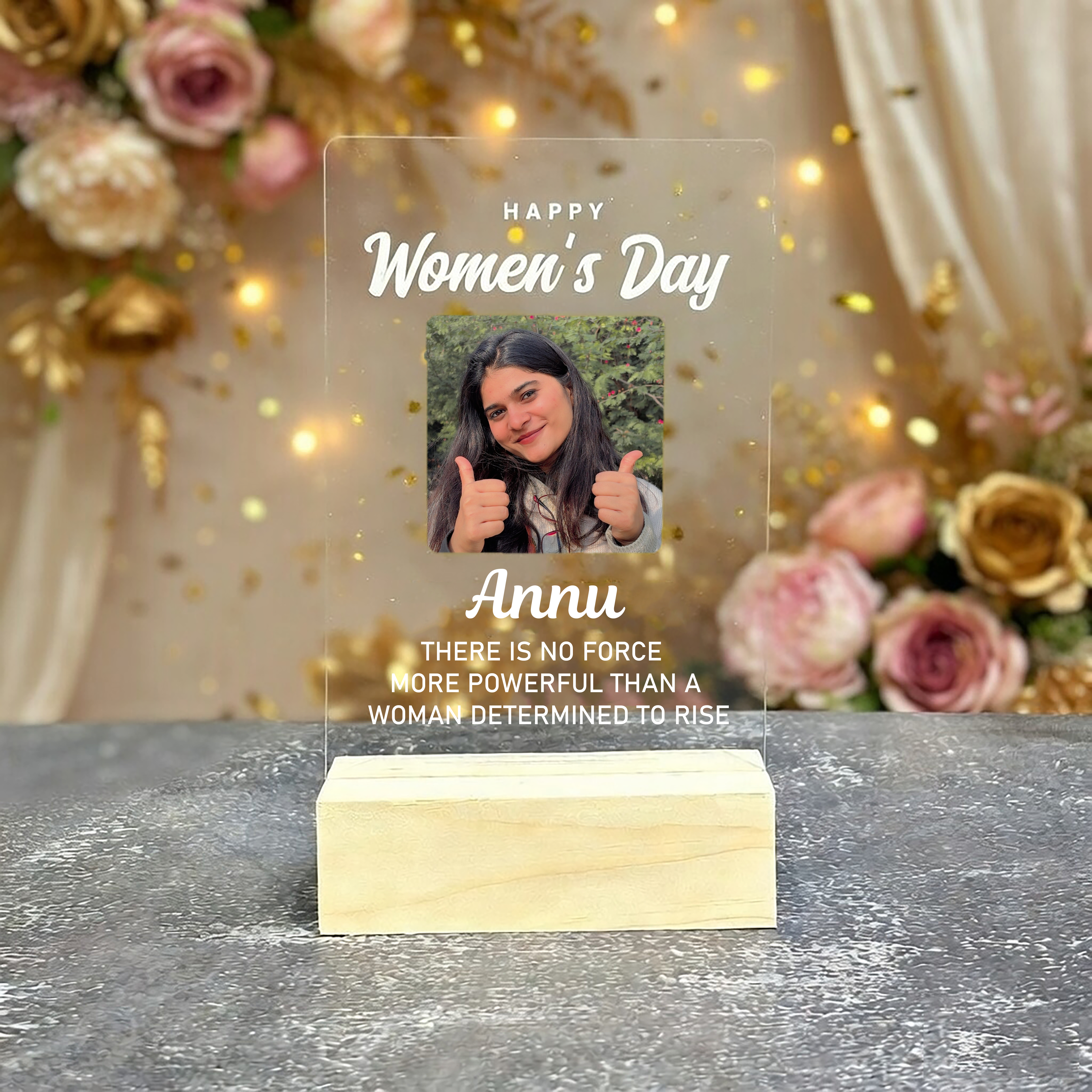 Personalized Women’s Day Plaque