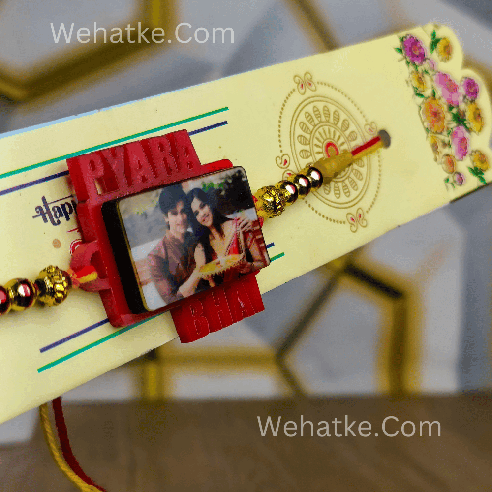 Customized Photo Rakhi for Raksha Bandhan ( Pyara Bhai ) - 3