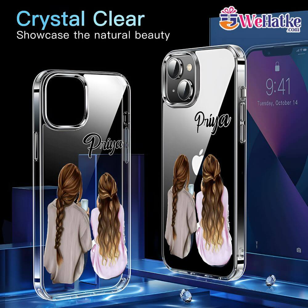 Customized Back Case For Girl Besties - 2