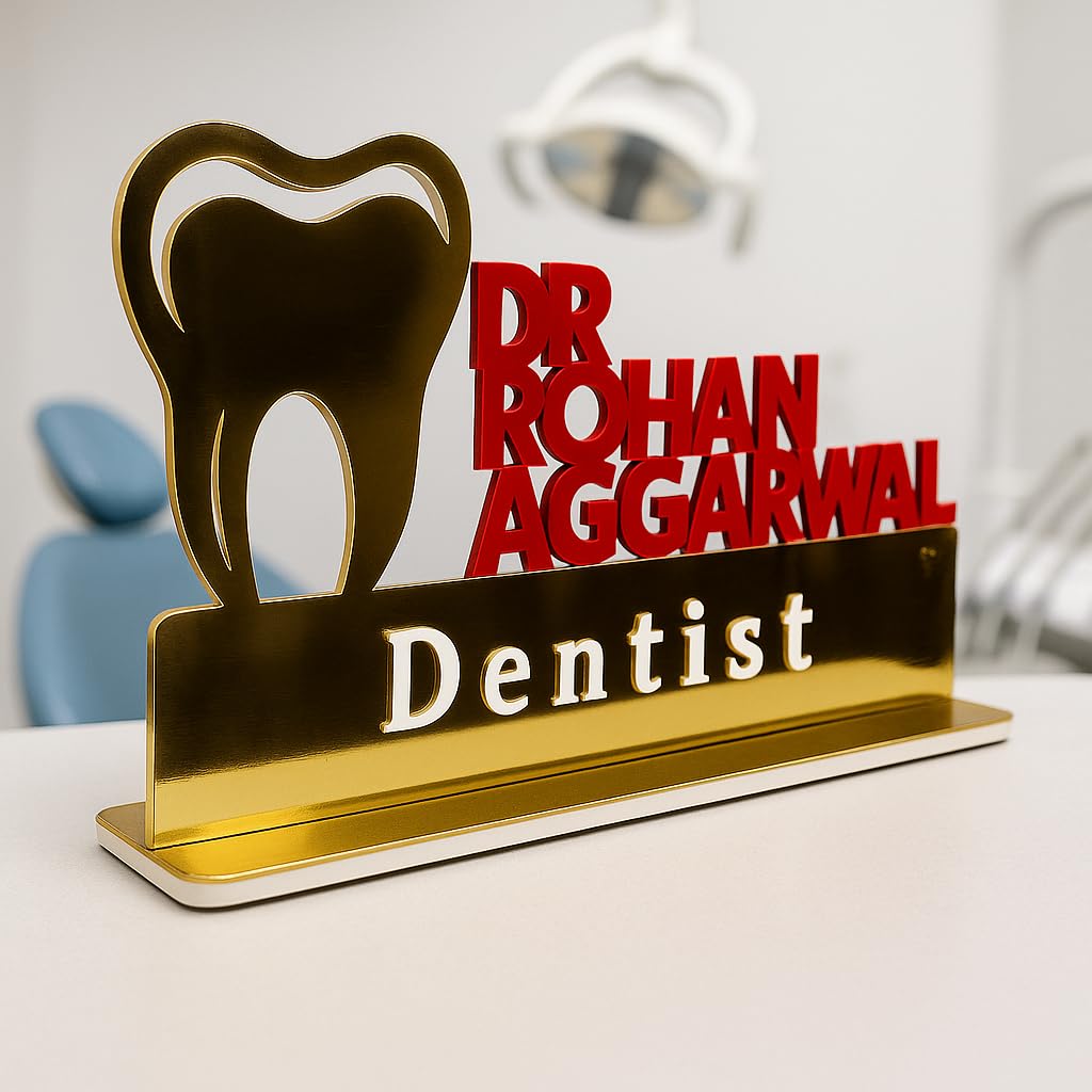 Customized Dentist Name Plate for Clinic - 3