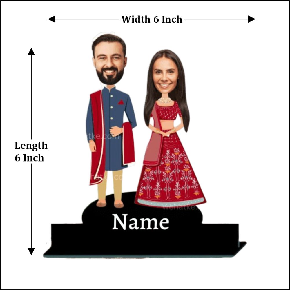 Customized Couple wedding caricature - 4