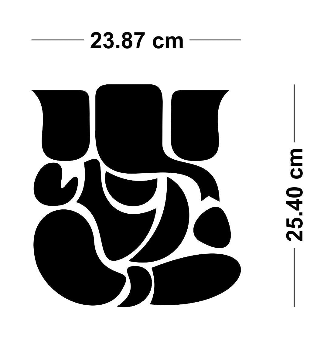 Ganesha Golden Acrylic Mirror Stickers for Wall - 3