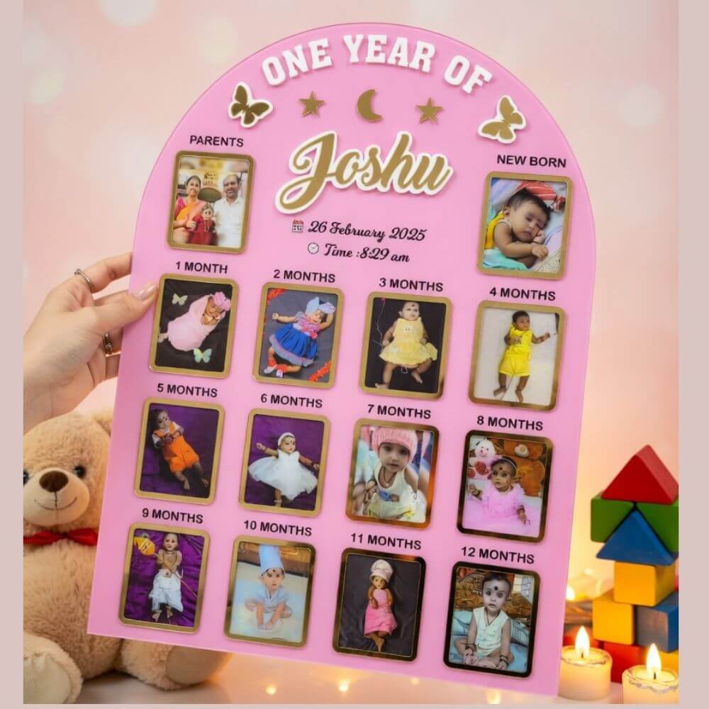 Baby First Year Memory Photo Frame