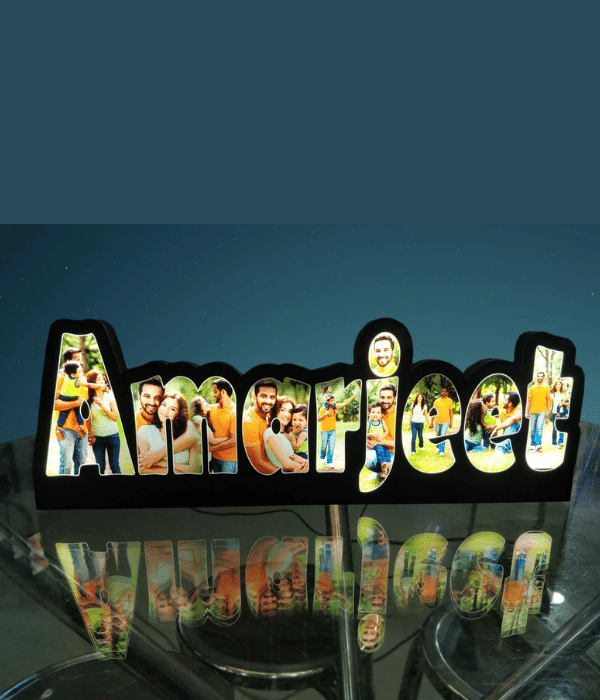 Customized Name Board  led frame with photos - 2