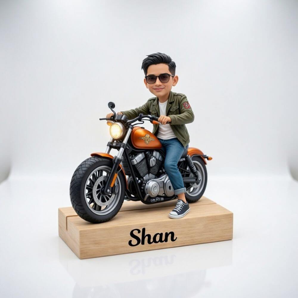 Customized Caricature For Bike Lover's - 2
