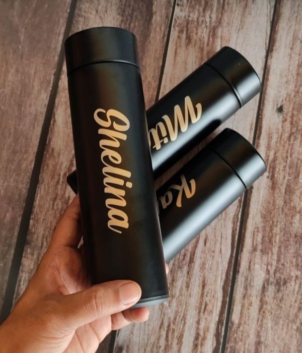 Customized Temperature Water bottle With Name - 3