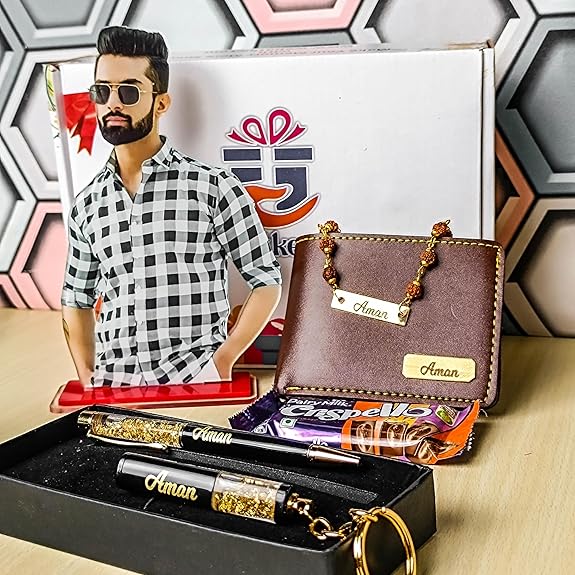 Personalized Rakhi Gift Set For Brother - 2
