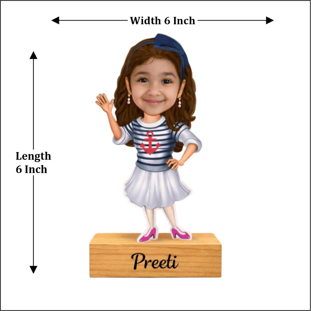 Customized Cute girl Caricature - 5