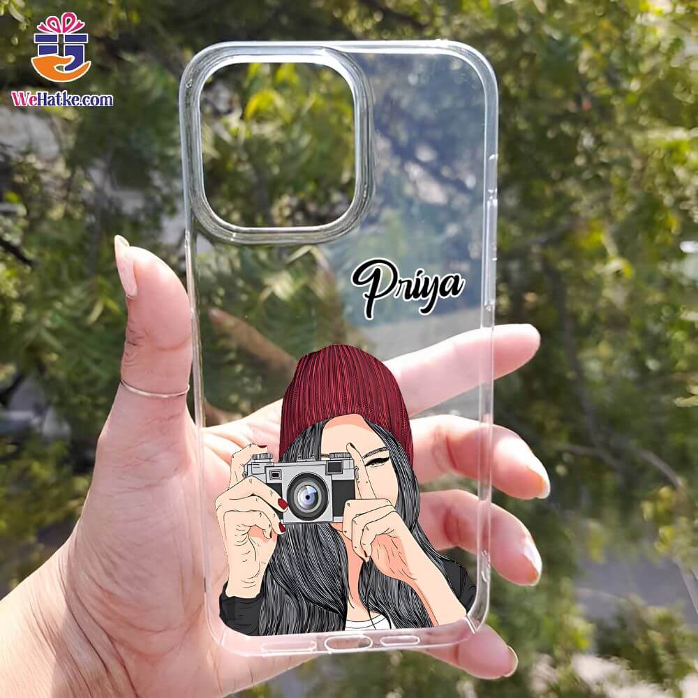 Customized Back Case For Girl With Vintage Camera - 2