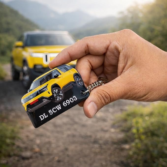 Personalized Car Photo Resin Keychain