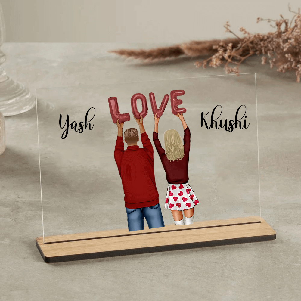 Customized table Top Plaque For Couple - 2