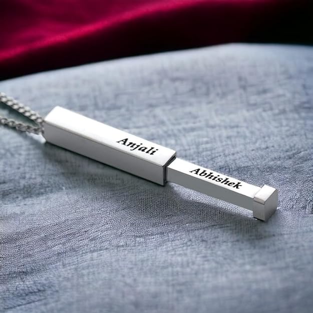 Personalized Name Necklace For Couple - 3