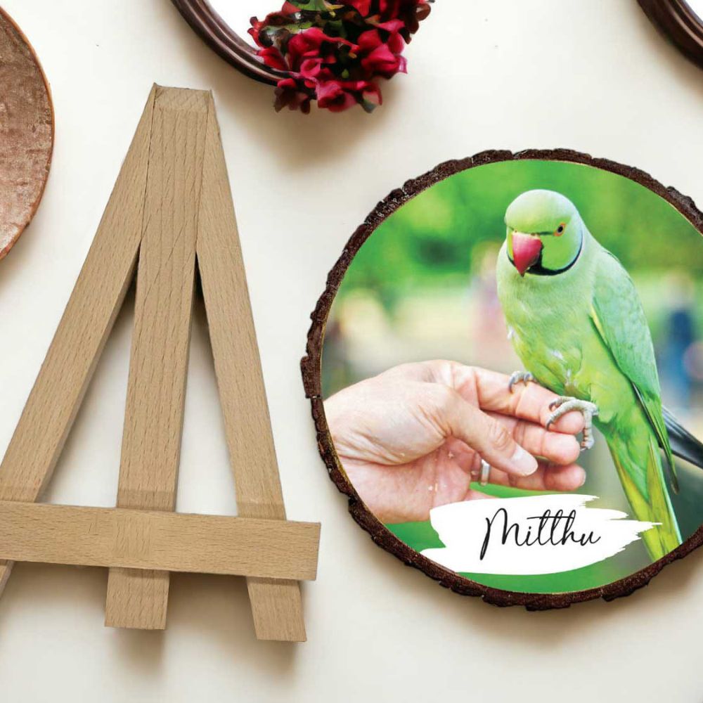Custom Pet Photo Wooden Slice - 5