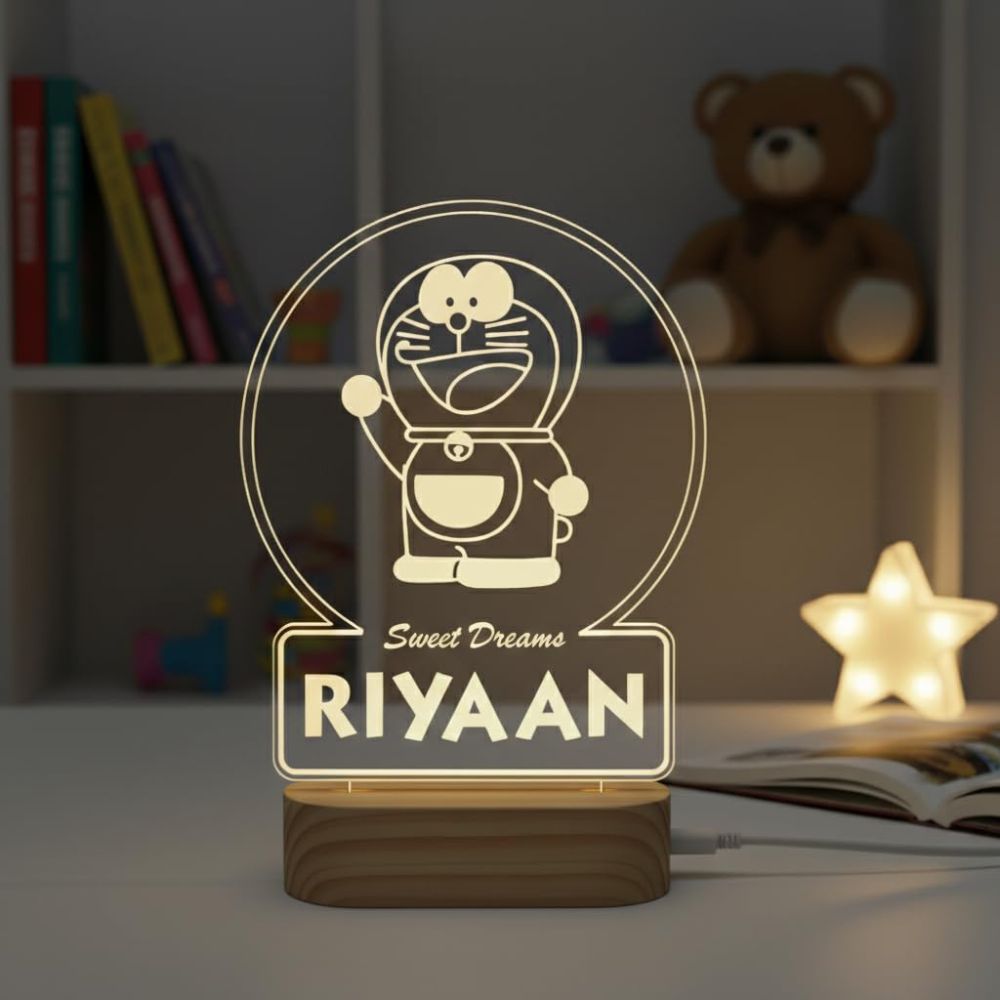 Doraemon LED Lamp with Name