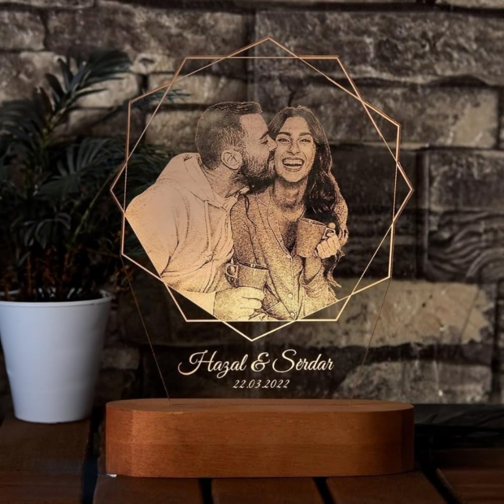 Amazon.com: Fordtant Personalized Lamp MOM Gift Custom Name Photo 3D Lamp  LED Light Rose Flower Photo Night Light 7 Color Bluetooth Rotation Music  Lights Gifts Mother Day Birthday Gifts : Home &