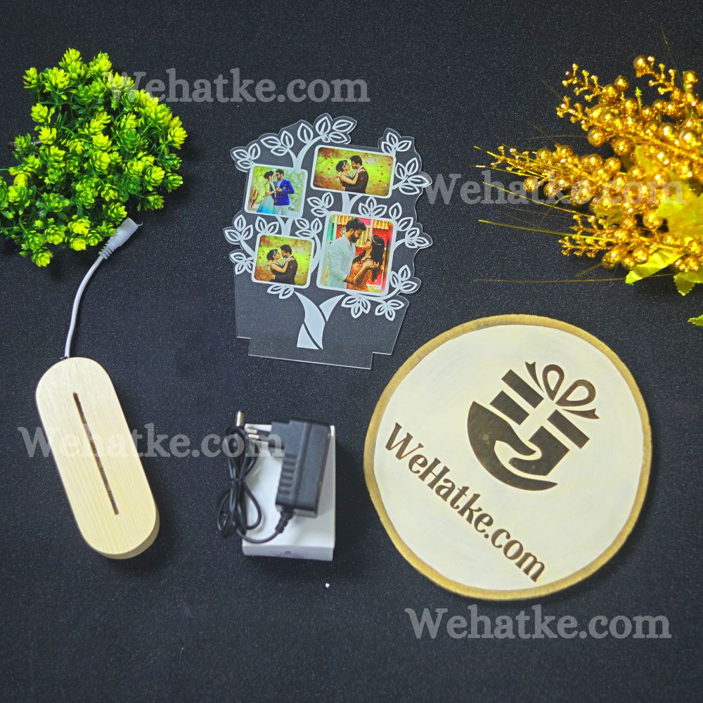 Customized LED Acrylic Tree Frame with  Photo