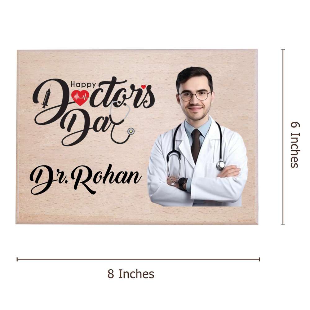 Personalized Doctor Plaque With Photo And Name