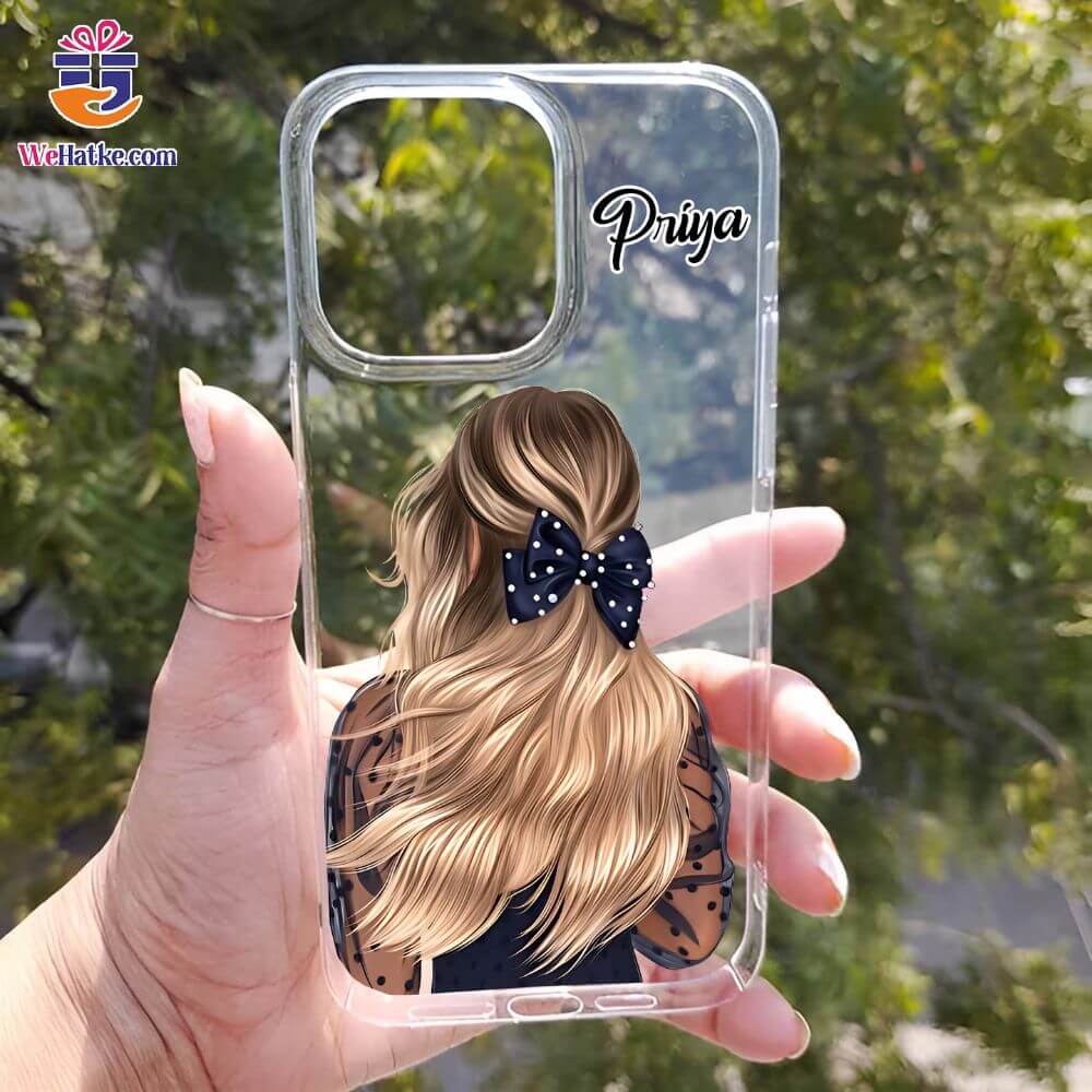 Customized Back Case For Girl Blonde Hair