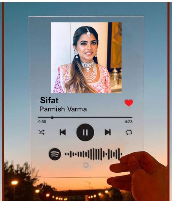 Spotify plaque For Sister