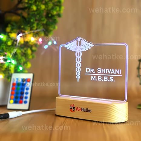 Customized 3D illusion lamp for doctor