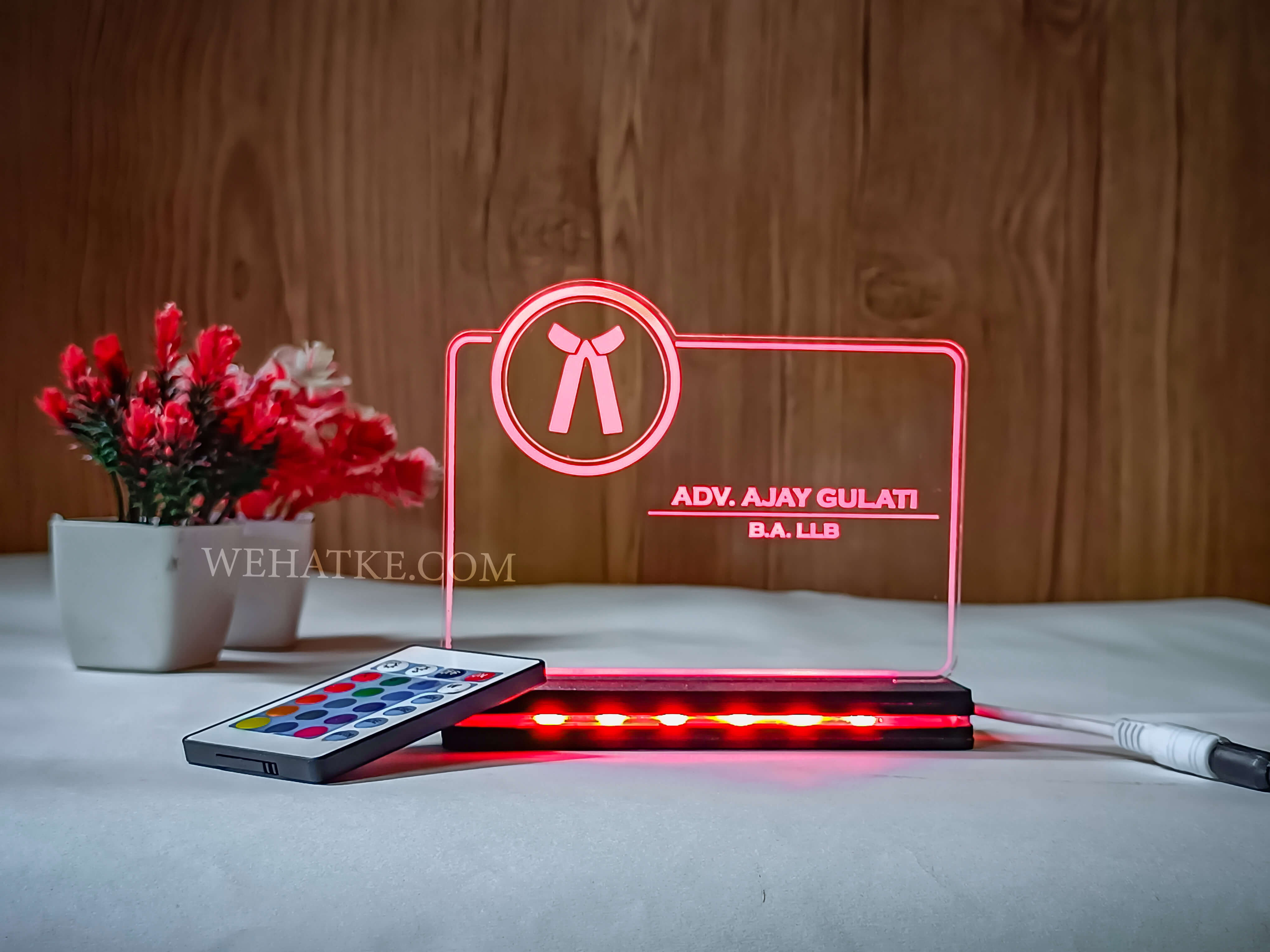 Customized 3D illusion lamp for Lawyers & advocates