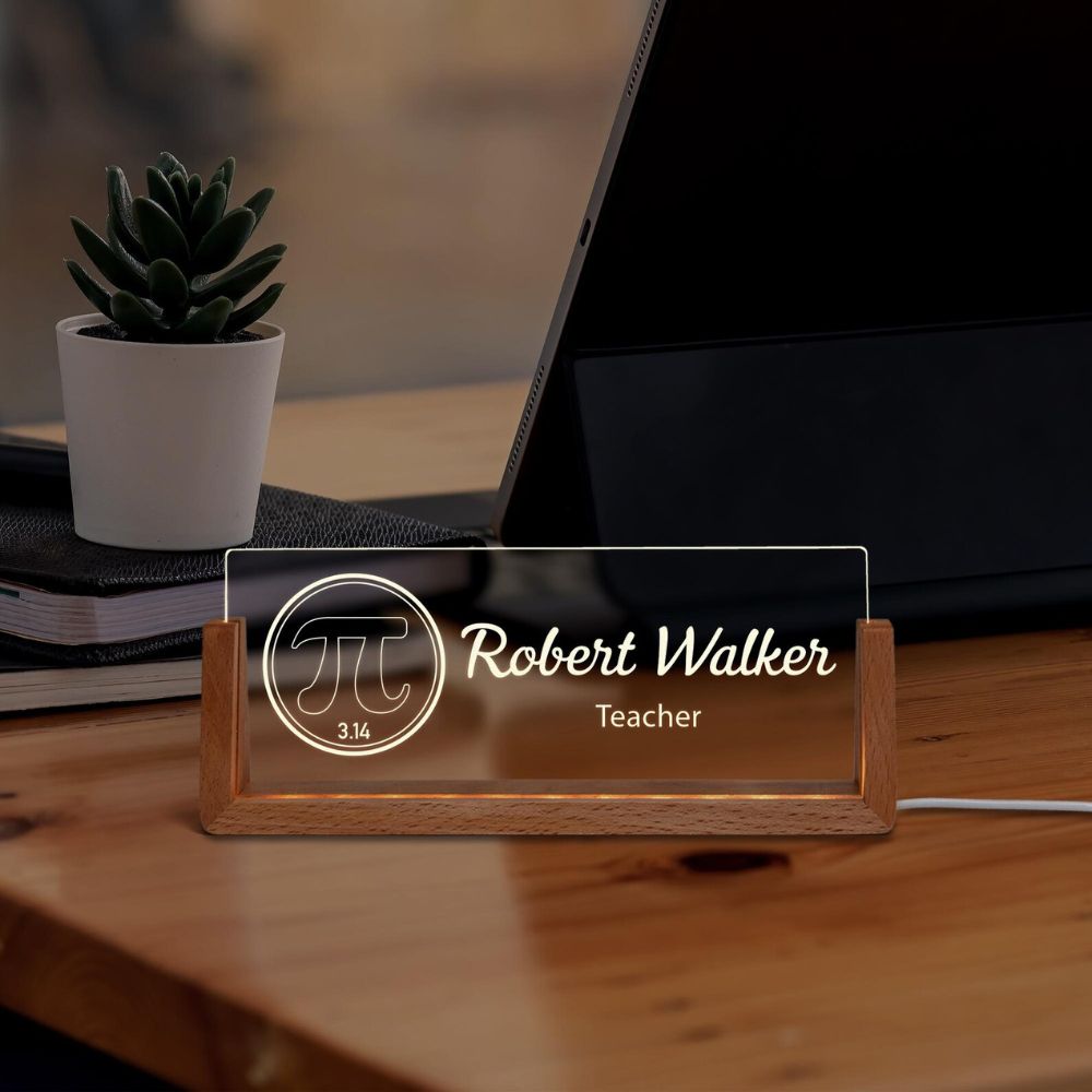 Custom LED Nameplate for Teachers