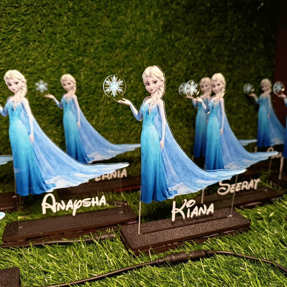 Personalized Elsa Name Lamp With Name
