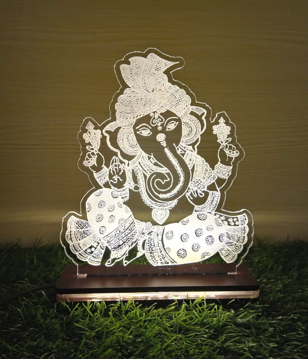 Shree Ganesh ji 3D illusion LED Lamp