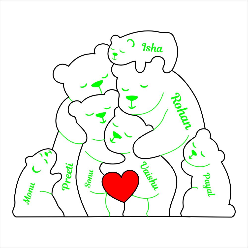 Personalized Bear Puzzle Table top