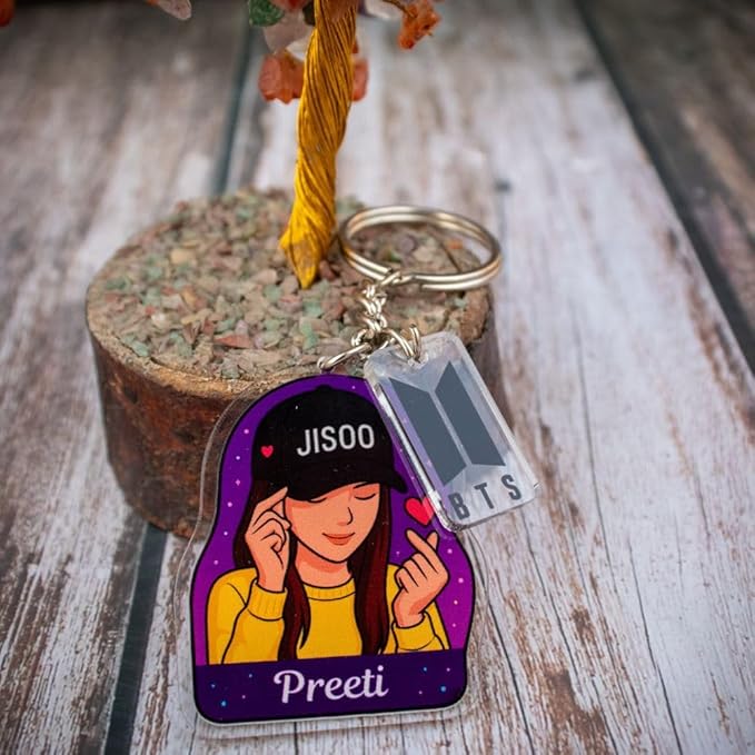 Personalized BTS Fan Keychain