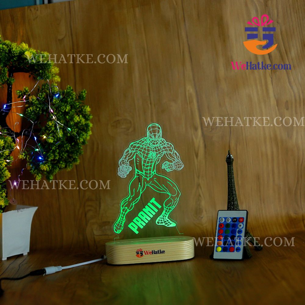 Customized Spider man LED lamp for kids