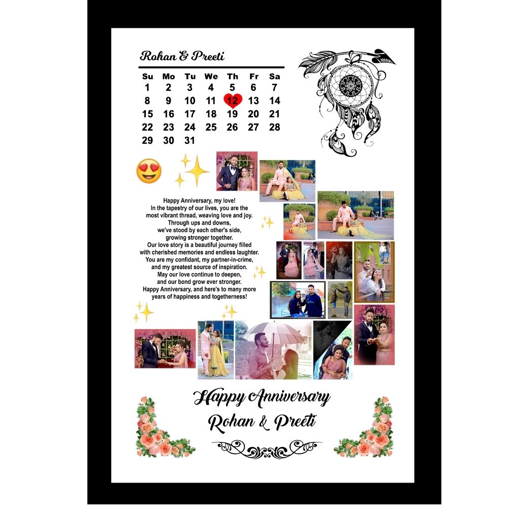 Customized Anniversary UV Print Photo Frame