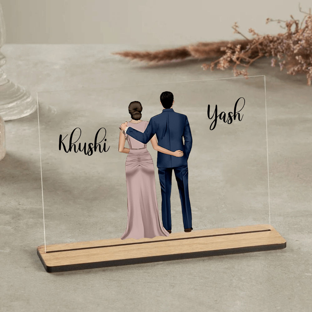 Customized table Top Plaque For Couple