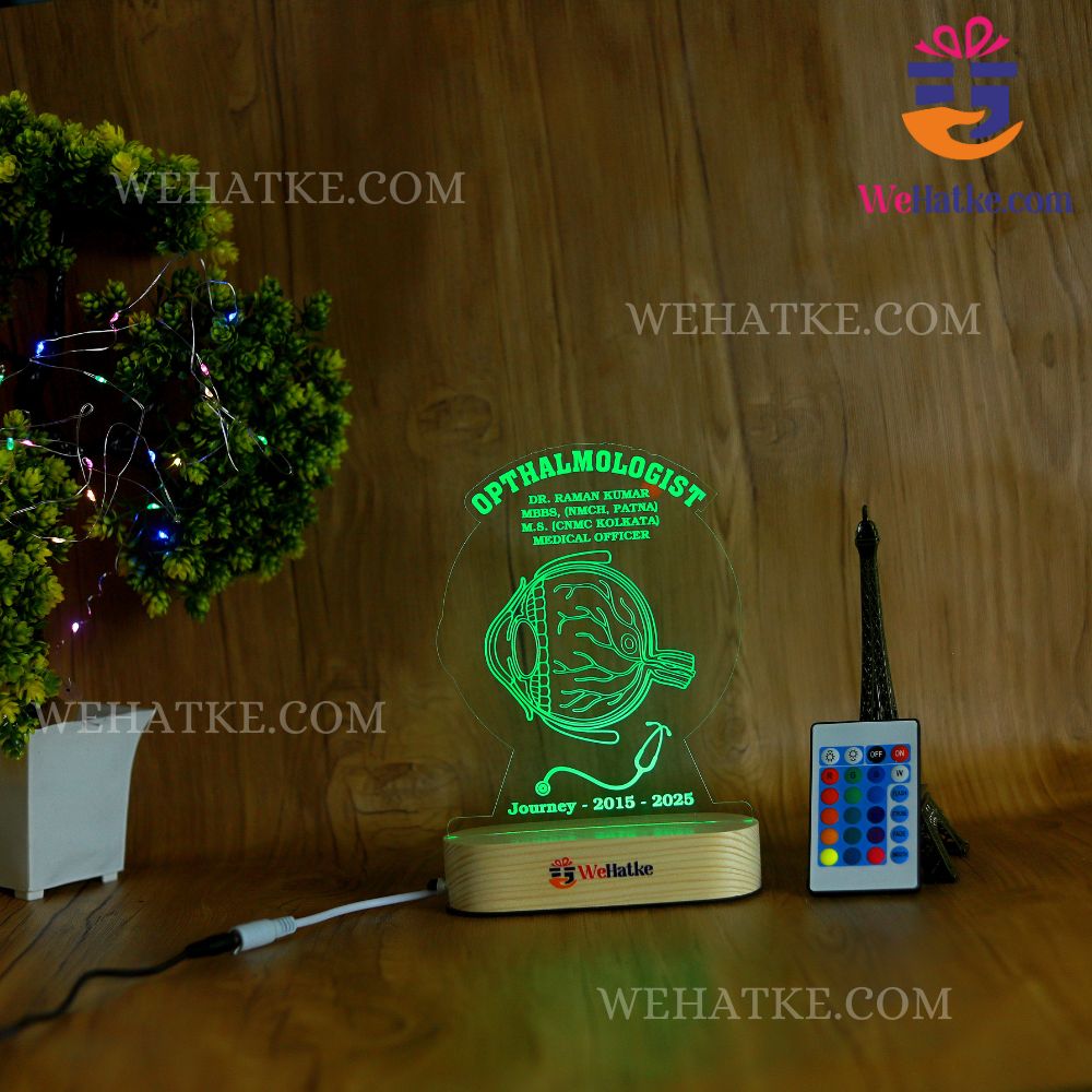 Customized 3D illusion Lamp For Ophthalmologist (Eye Doctor)
