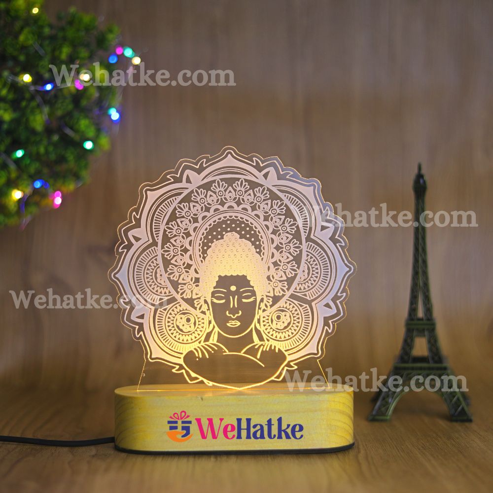 Buddha 3D Illusion Lamp