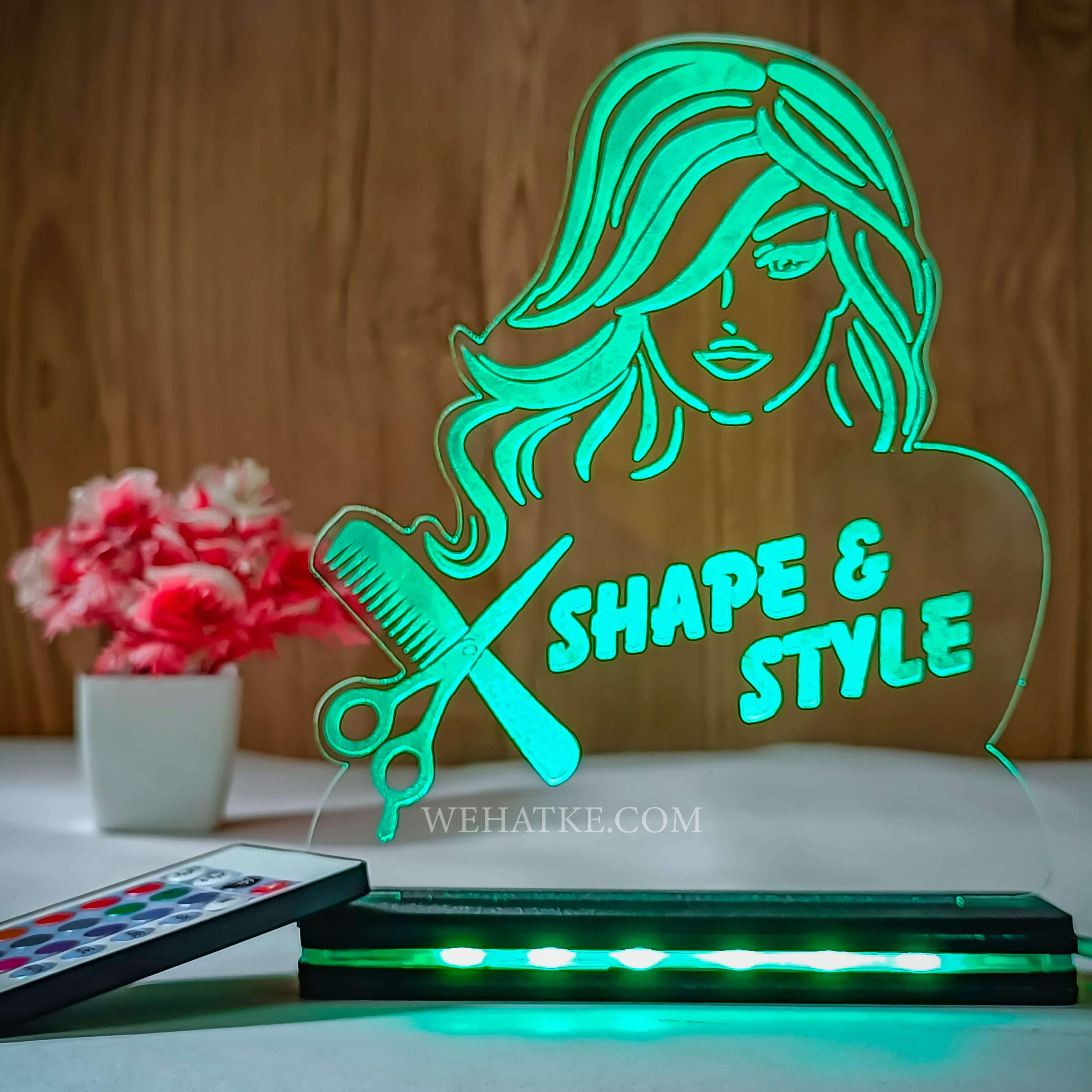 Customized 3D illusion lamp for saloon