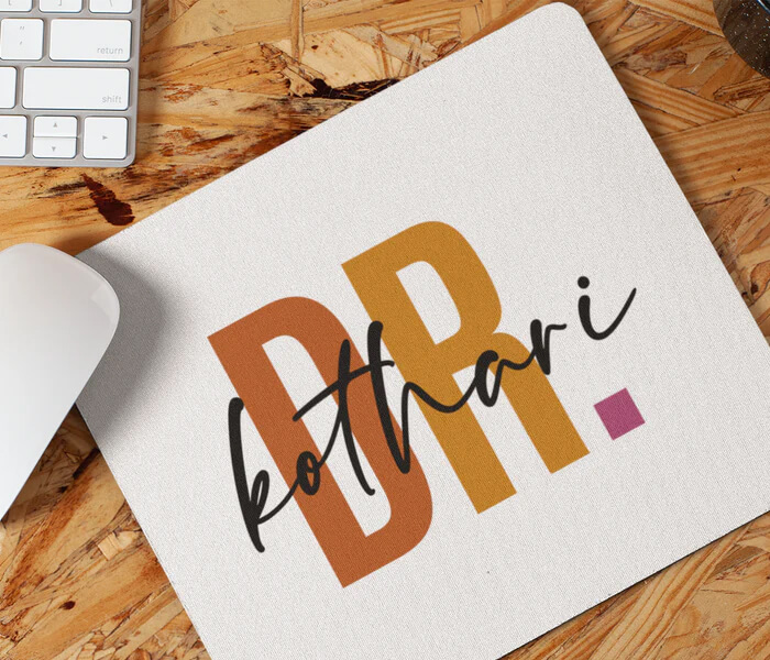 Personalized Dr Name Art Mousepad