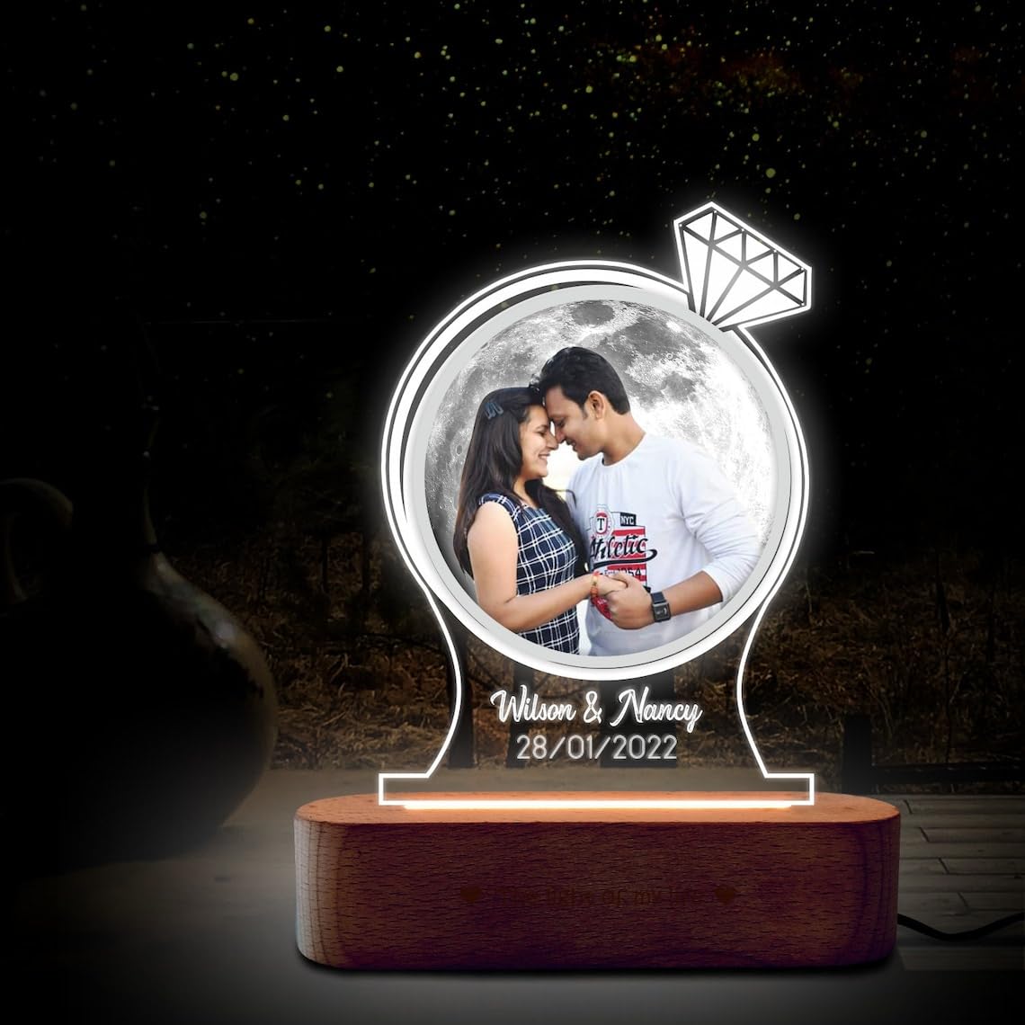 Customized Couple Name with Date